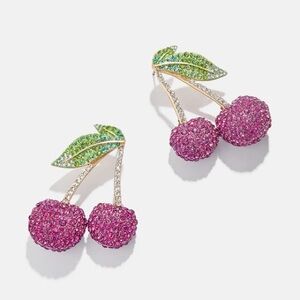 BaubleBar Cherry Crystal Earrings